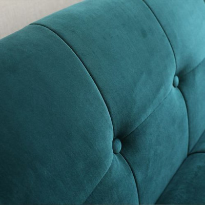 Modern Gray Chesterfield 3-Seater Luxury Living Room Couch