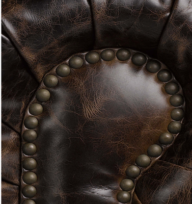 Modern Black Chesterfield Three-Seater Living Room Luxury Sofa