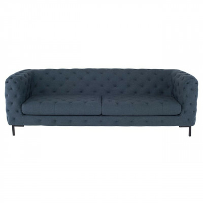 Gray Modern 3-Seater Chesterfield Living Room Stylish Couch