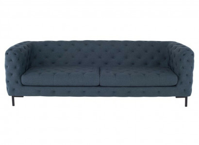 Gray Modern 3-Seater Chesterfield Living Room Stylish Couch