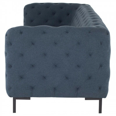 Gray Modern 3-Seater Chesterfield Living Room Stylish Couch