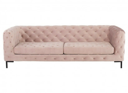 Chesterfield Sofa Couch Upholstery Fabric Leather Couches Upholstery Set 3-Seater