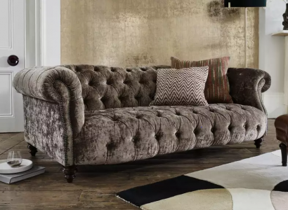 Chesterfield sofa, couch, upholstery, fabric, leather couches, upholstery set, 3-seater