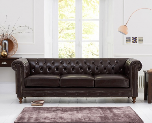 Chesterfield sofa couch upholstery fabric leather couches upholstery set 3-seater