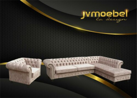 Chesterfield classic living room furniture corner sofa couch upholstery