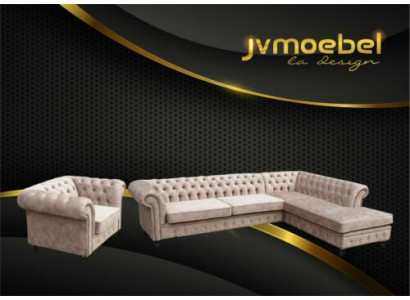 Chesterfield classic living room furniture corner sofa couch upholstery