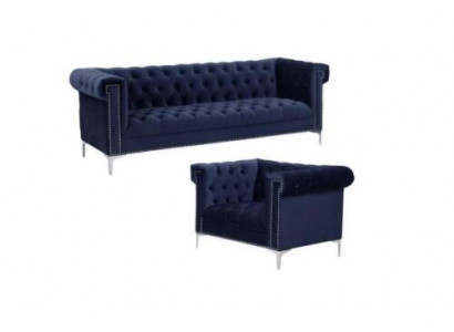 Blue chesterfield sofa set couch royal blue couches sofa set new