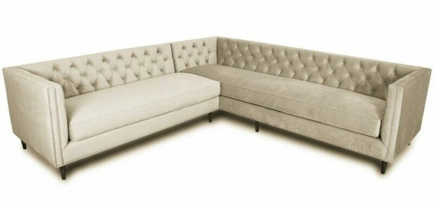 Sectional Sofa Grey Large Textile Fabric Chesterfield Sofas Creative Furniture New Living Room