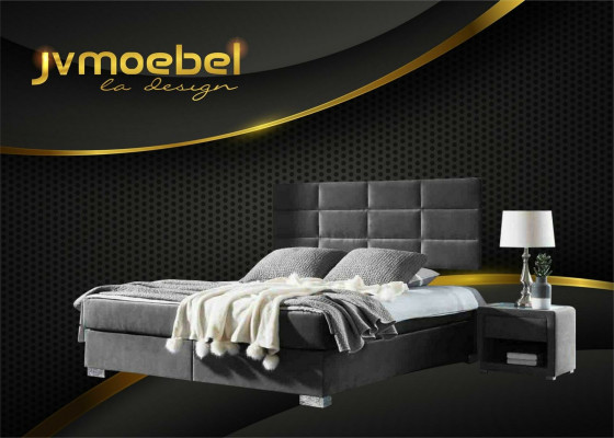 Box spring bed double beds luxury bedroom designer double beds 160x200 new