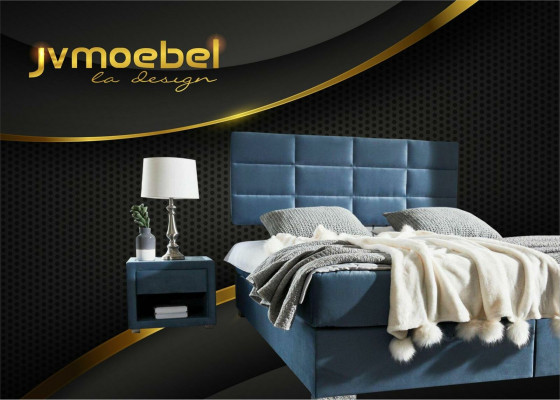 Box spring bed double beds luxury bedroom designer double beds 160x200 new