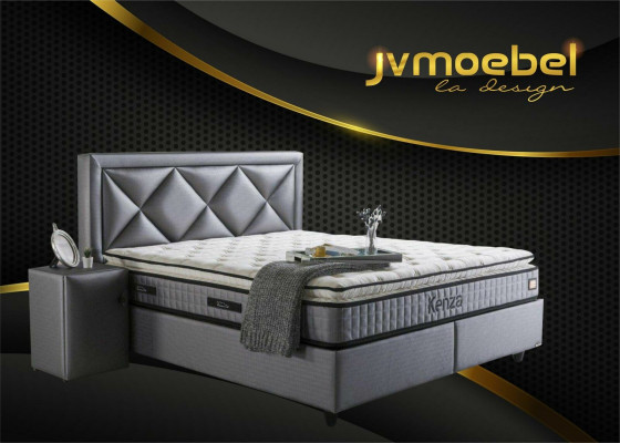 Noble Bed 3-piece Set Nightstand Furniture Luxury Bedroom Mattress Bed Frame New