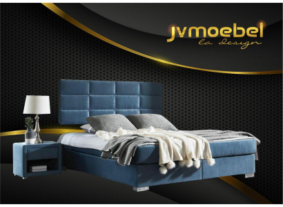 Luxury box spring bed 140 160 180 x 200 cm beds double bedroom furniture fabric