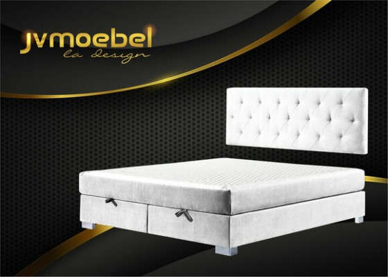 Luxury box spring bed, beds, double bedroom furniture, fabric 140 160 180 x 200cm