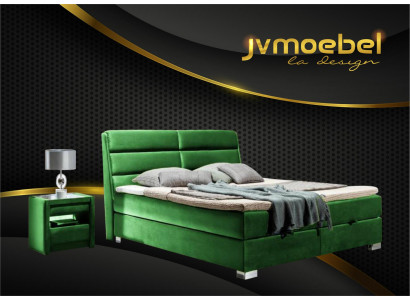 Bed 2x Nightstand 3-piece Bedroom Luxury Set Design Furniture Modern Beds New