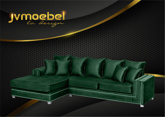 Sectional sofa L-shape textile luxury design living landscape upholstered couch couches furniture