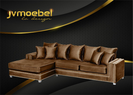 Sectional sofa L-shape textile luxury design living landscape upholstered couch couches furniture