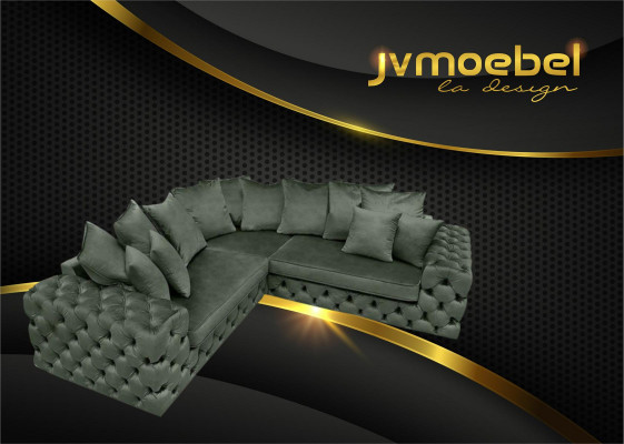 L-shaped sectional sofa couch design upholstery textile suite new corner sofa