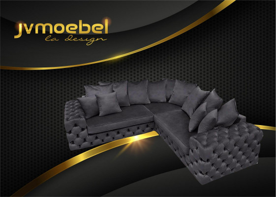 L-shaped sectional sofa couch design upholstery textile suite new corner sofa