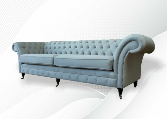 Upholstered Sofas Design Luxury Couch Sofa 4-Seater Fabric Sofas Four-Seater Velvet New