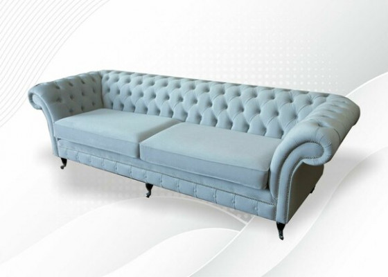 Upholstered Sofas Design Luxury Couch Sofa 4-Seater Fabric Sofas Four-Seater Velvet New