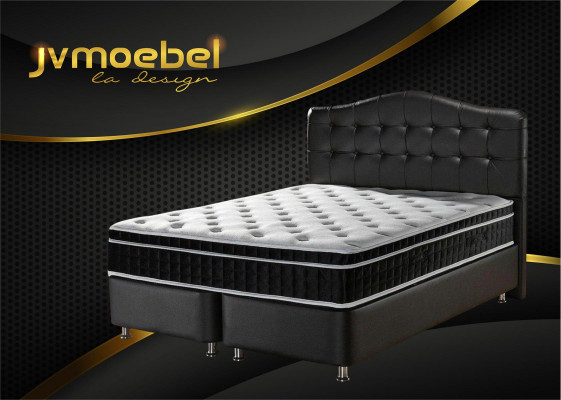 Bed Leather Bedroom Furniture Luxury Modern Beds Chesterfield Box Spring New