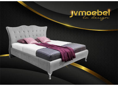 Classic bedroom beds, upholstered Chesterfield 140x200 double bed.