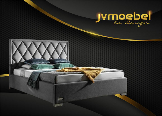 Designer bed textile bedroom design furniture luxury beds upholstered frame new