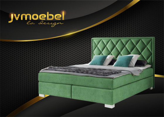Bed Textile Bedroom Design Furniture Modern Luxury Beds 180x200 Yellow Velvet New