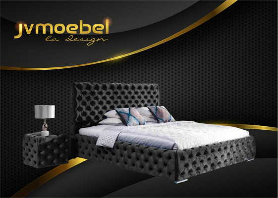 Bed Bedroom Set Design Furniture Modern Luxury Beds Chesterfield Green 140x200