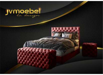 Luxury Bed Box Spring Bed Bedroom Beds Design Furniture Velvet Mattress Complete