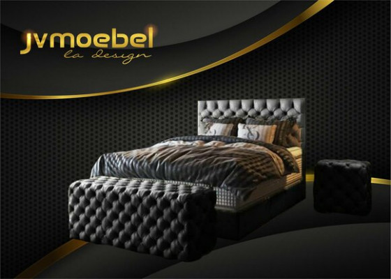 Luxury Bed Box Spring Bed Bedroom Beds Design Furniture Velvet Mattress Complete