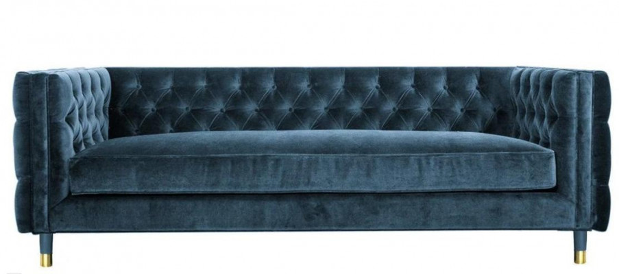 Chesterfield Sofa Living Room Fabric Sofa Couch Upholstery Seating Suite 3-Seater Sofas New