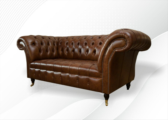 Chesterfield Sofa 2 Seater Upholstered Designer Couches Sofa Set #325 New