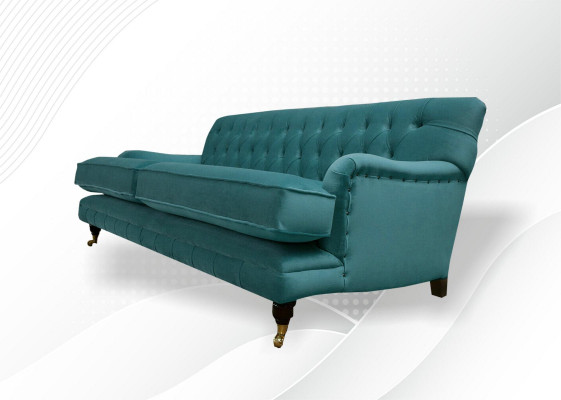 Textile sofa couch upholstery suite 3-seater couches sofas Chesterfield three-seater