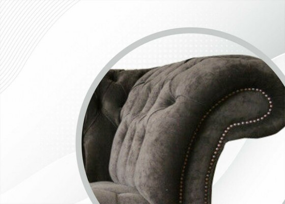 Chesterfield Original Furniture 3-Seater Couch Upholstered Sofas Couches Fabric Sofa New