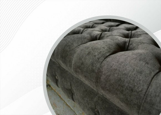 Chesterfield Original Furniture 3-Seater Couch Upholstered Sofas Couches Fabric Sofa New
