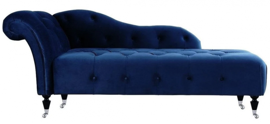 Elegant Chesterfield chaise lounges with buttons velvet chaise longue chaise.