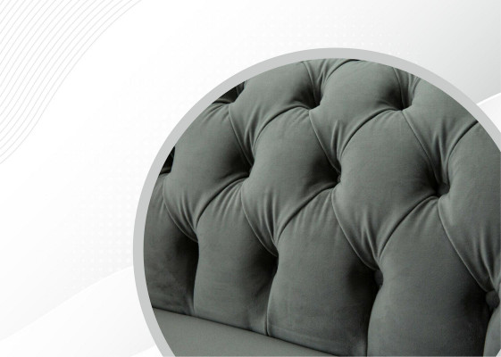 Chesterfield Sofa Couch Upholstered Sofas Classic 2-Seater Leather Fabric Textile New
