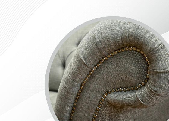 Leather sofa couch two-seater gray furnishing lounge club sofas couches 2-seater