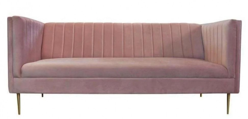 Luxury Green Chesterfield Three-Seater Upholstered Furniture Hotel Living Room Practice Velvet