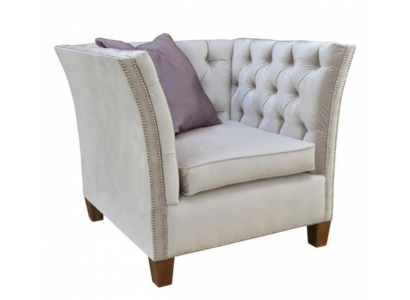 Armchair textile fabric light grey creative furniture new living room modern