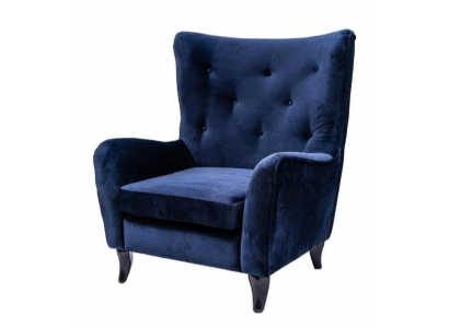 Armchair Textile Fabric Chesterfield Velvet Furniture Living Room Modern Couches Blue