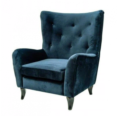 Armchair Textile Fabric Chesterfield Velvet Furniture Living Room Modern Couches Blue