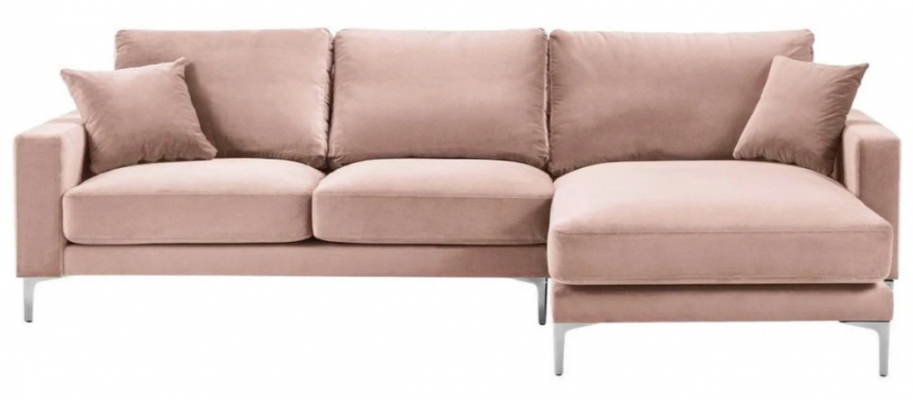 Pink fabric sectional sofa living room design couches upholstered sofa sofas sectional set new