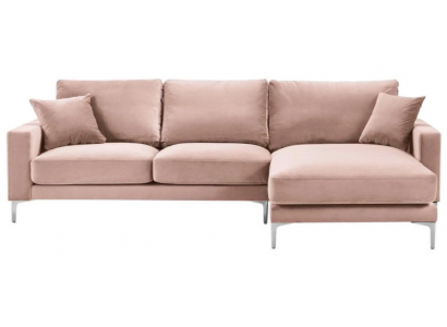 Pink fabric sectional sofa living room design couches upholstered sofa sofas sectional set new