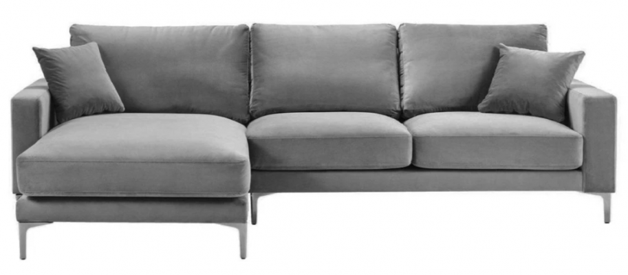 XXL Gray Sectional Sofa Big Textile Fabric Chesterfield Sofas Creative Furniture Living Room
