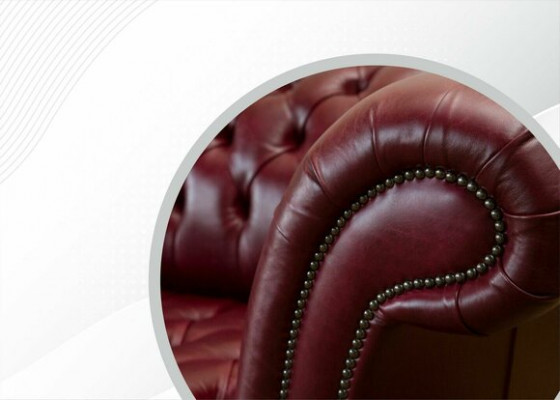 Red Large Sofa Couch Chesterfield 265cm XXL Upholstered Sofas 4-Seater Leather Fabric New