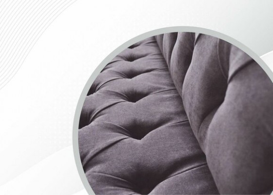 Couch Sofa 4 Seater Design Upholstery Modern Textile Fabric Chesterfield Sofas New