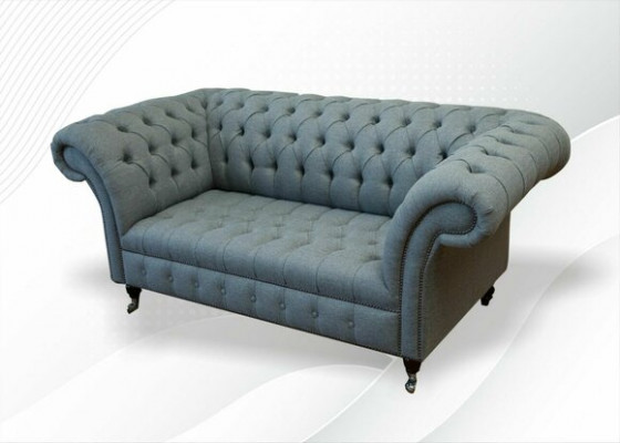 Chesterfield Sofa Couch Upholstered Designer 2-Seater Suite Sofas Two-Seater New