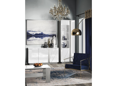 Living room furniture set design sideboard coffee table chest of drawers showcase 3-piece set